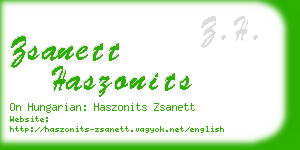 zsanett haszonits business card